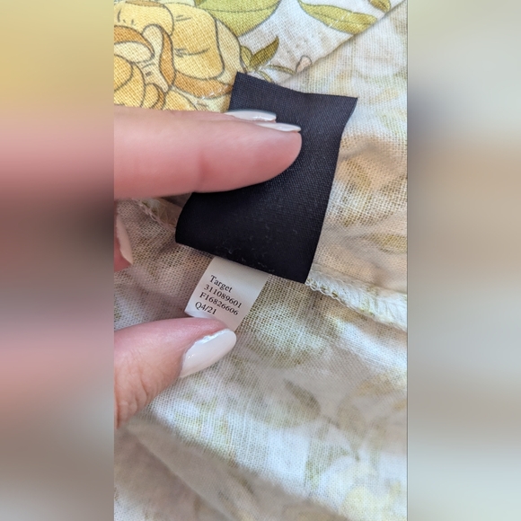 Who What Wear Floral Print Open Back Shirt Sleeve Midi Dress Size Small EUC! - Picture 7 of 9